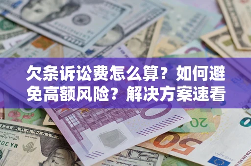 济南欠条诉讼费怎么算？如何避免高额风险？解决方案速看！